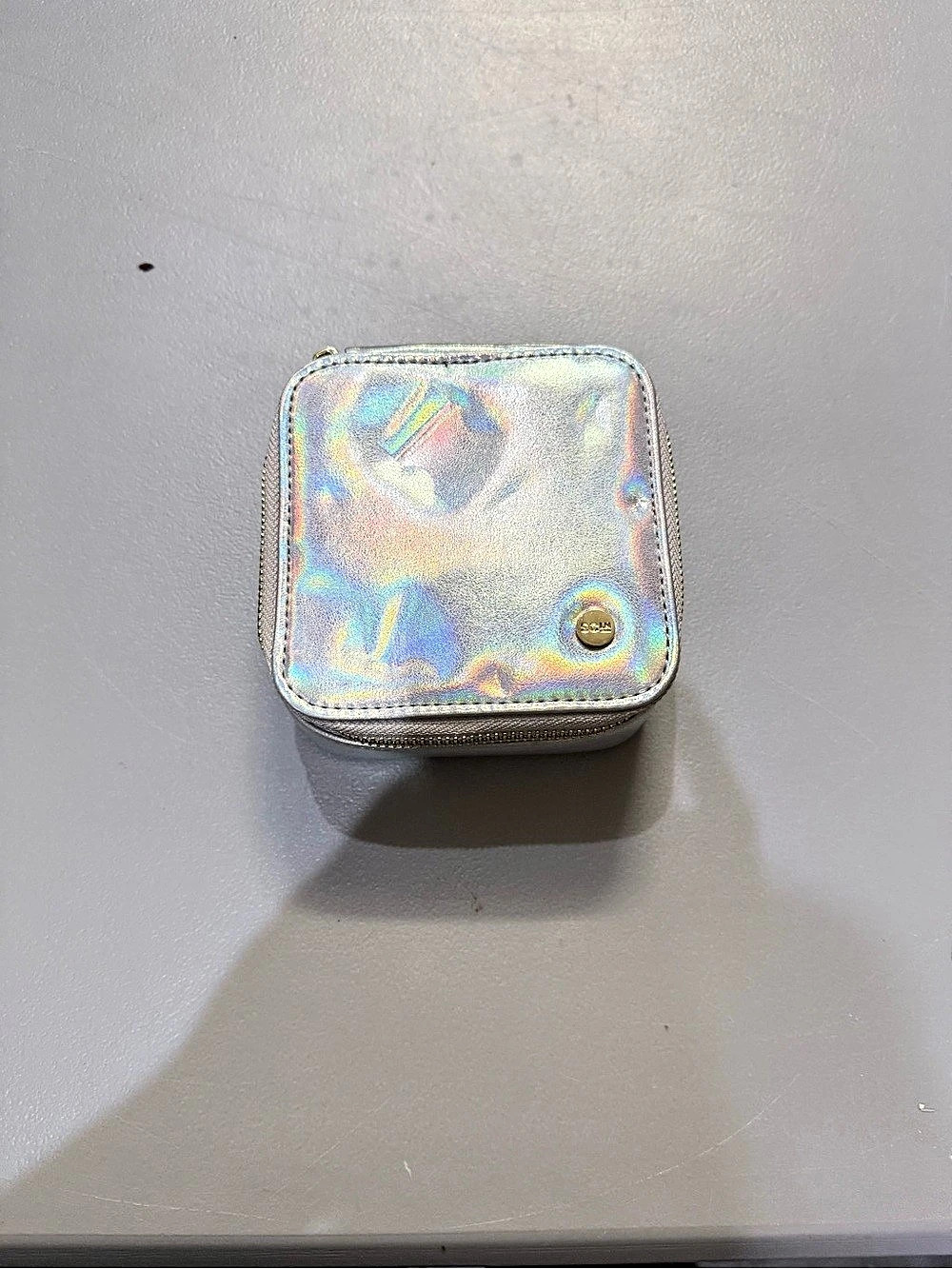 Stoney Clover Lane Mini Pouch Jewelry Case Shimmer Iridescent NWT SCL Organizer